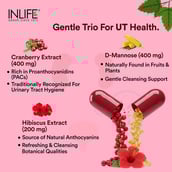 3 - INLIFE Cranberry D Mannose Hibiscus,  60 capsules 