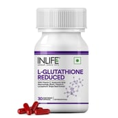 1 - INLIFE Glutathione Reduced with Vitamin C, Milk Thistle,  Unflavoured  30 veggie capsule(s) 