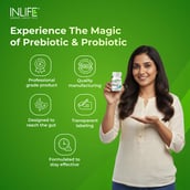 4 - INLIFE Pre & Probiotics,  60 capsules  Unflavoured 