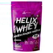 1 - Helixlabz Helix 100% WHEY Protein Powder Matrix,  2 lb  Rich Chocolate 