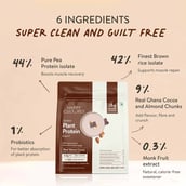 6 - Happy Cultures Tastiest Plant Protein, 1.11 lb Real Ghana Cocoa with Almond Chunks