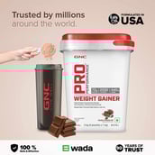 6 - GNC Pro Performance Weight Gainer,  8.8 lb  Double Chocolate 