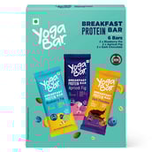 Yogabar Breakfast Protein Bar, 6 bar(s) Variety Pack