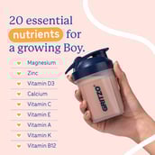 6 - Supermilk Gritzo Overall Growth for Boy 13+ Yrs Protein & Nutrition Drink Mix,  400 g  Double Chocolate