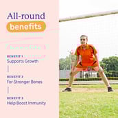 3 - Supermilk Gritzo Overall Growth for 13+ Yrs Girls Protein & Nutrition Drink Mix,  400 g  Double Chocolate