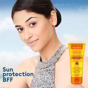 3 - VLCC Bright Glow 3D Youth Boost Sunscreen Gel Cream,  100 g  Saxifraga & Morus Bombycis Extracts 