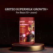 3 - Supermilk Gritzo Growth+(Formerly Height+) for Boy 13+ years,  400 g  Ironman Double Chocolate Edition