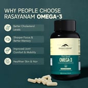 5 - Rasayanam Ashwagandha KSM-66 & Plant Based Omega 3 Combo,  60 capsules 
