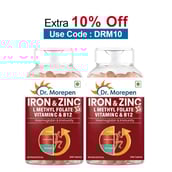 Dr. Morepen Iron & Zinc (Pack of 2),  60 tablet(s) 