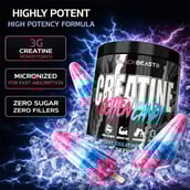 3 - BLACK BEAST Creatine,  Cotton Candy  0.64 lb 