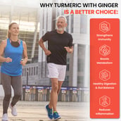 6 - Naturyz Turmeric + Ginger & Piperine Mix Fruit, 50 gummies