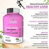 3 - Naturyz After Cheers Milk Thistle + N-Acetyl Cysteine,  60 capsules 