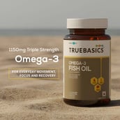 11 - TrueBasics Fish Oil with 1150mg Omega-3 525mg EPA 375mg DHA,  30 capsules