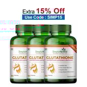 Simply Herbal Glutathione, Unflavoured (Pack of 3) 60 capsules