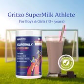 4 - Supermilk Gritzo Athlete for 13+ Years,  400 g  Double Chocolate