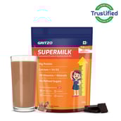 Supermilk Gritzo Growth+ for Girl 7 to 9 years,  800 g  Double Chocolate 