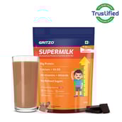 Supermilk Gritzo Growth+ for Boy 7 to 12 years, 800 g Double Chocolate