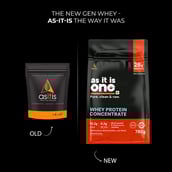 2 - AS-IT-IS Nutrition Whey Protein Concentrate 80%,  1.72 lb  Unflavoured (No Sunday Workout Pack)