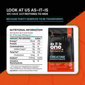 6 - AS-IT-IS Nutrition Creatine Monohydrate,  Unflavoured  1.1 lb 