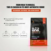6 - AS-IT-IS Nutrition Micellar Casein,  1.1 lb  Unflavoured 
