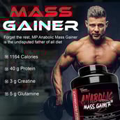 5 - Muscle Performance Anabolic Mass Gainer with Creatine Monohydrate 0.66 lbs & Steel Shaker Combo,  5.5 lb  Irish Chocolate 