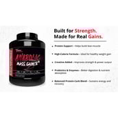 10 - Muscle Performance Anabolic Mass Gainer with Creatine Monohydrate 0.66 lbs & Gym Bag Combo, 5.5 lb Belgium Chocolate