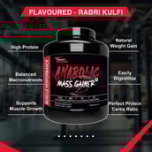 6 - Muscle Performance Anabolic Mass Gainer with Creatine Monohydrate 0.66 lbs Combo, 5.5 lb Rabri Kulfi