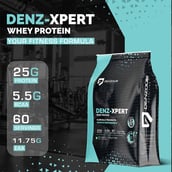 4 - Denzour Nutrition Denz-Xpert Whey Protein, 60 sachets/pack Boomer (with 500ml Shaker)