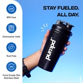 5 - Pumpd Steel Shaker,  Black  750 ml 
