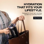 6 - Pumpd Chugger Tumbler with Straw, Cap & Holder,  Black  1.2 L 