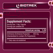 4 - Biotrex Echinacea 400mg, 60 veggie capsule(s)