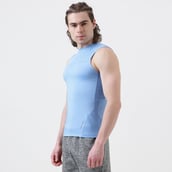 2 - MuscleBlaze Air Tech Compression MuscleTank,  Large  Dusk Blue 