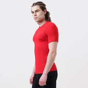 2 - MuscleBlaze Air Tech Compression MuscleTee Half Sleeve,  X-Large  Red 