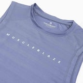 8 - MuscleBlaze Delt Tank,  Large  Nardo Grey 