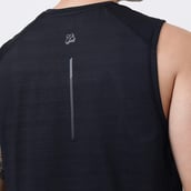 6 - MuscleBlaze Delt Tank,  Small  Midnight Black 