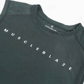 1 - MuscleBlaze Camo Dry-Fit Delt Tank,  Small  Olive 