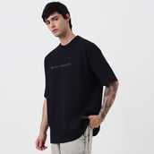 4 - MuscleBlaze Carnage Oversized Tshirt,  Large  Black 