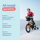 3 - Supermilk Gritzo Growth+ for Boy/Girl 2 to 6 years,  400 g  Strawberry