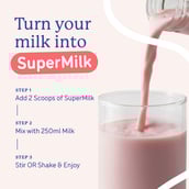 8 - Supermilk Gritzo Growth+ for Girl 7 to 9 years,  400 g  Strawberry