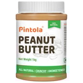 1 - Pintola All Natural Peanut Butter,  1 kg  Crunchy 
