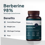 2 - Miduty Berberine 98% with Vit B12,  30 capsules 