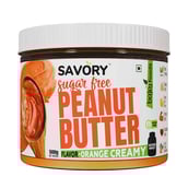 1 - Savory Sugar Free Peanut Butter,  500 g  Orange Creamy 