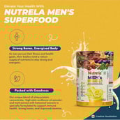 3 - Nutrela Men's Superfood, Vanilla 400 g