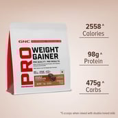 9 - GNC Pro Performance Weight Gainer,  2.2 lb  Double Chocolate 