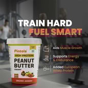 5 - Pintola High Protein Peanut Butter,  1 kg  Organic Jaggery Creamy 