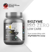7 - MuscleBlaze Biozyme Iso-Zero, 1.1 lb Low Carb Ice Cream Chocolate