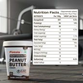 3 - Pintola Dark Chocolate Performance Series Peanut Butter,  0.510 kg  Creamy 