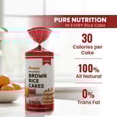 3 - Pintola Wholegrain Brown Rice Cakes,  Unsalted (Pack of 4)  130 g 