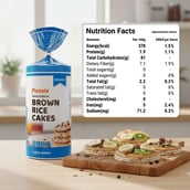 4 - Pintola Wholegrain Brown Rice Cakes,  Lightly Salted (Pack of 2)  130 g 
