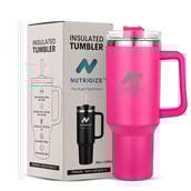 GHC Nutrigize Stainless Steel Tumbler Hot and Cold with Handle,  Dark Pink  1.2 L 